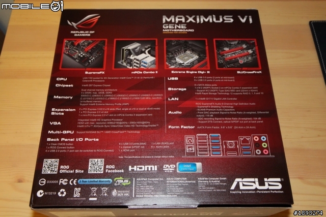 [開箱] ASUS ROG MAXIMUS Gene 第六代 MAXIMUS VI GENE 進化在登場