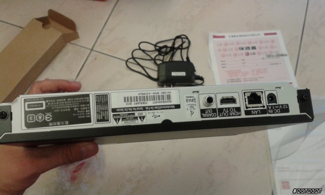 經濟型3d藍光機LG BP325開箱