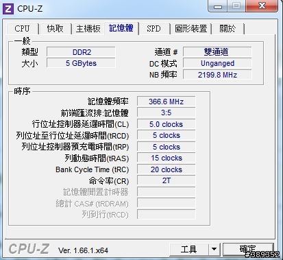 AMD Athlon II X3 435 + Gigabyte 785G + 創見5GB (1GB*3 + 2GB*1) 竟然跑得出雙通道????