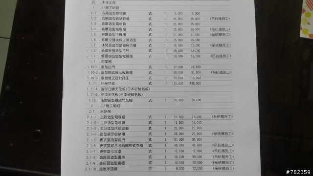 裝潢工程報價單,請專業人士幫忙看看.