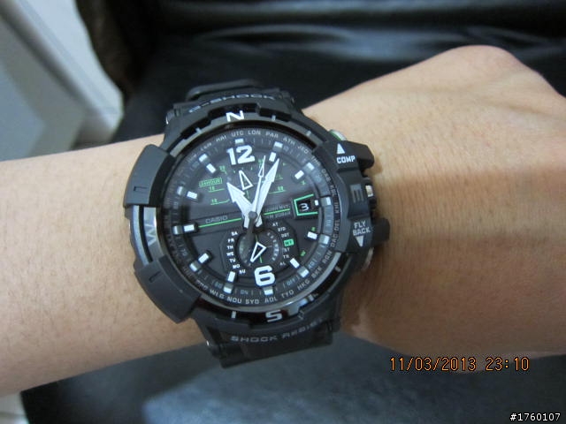[開箱]CASIO G-SHOCK 太陽能電波飛行錶 GW-A1100-1A3 開箱