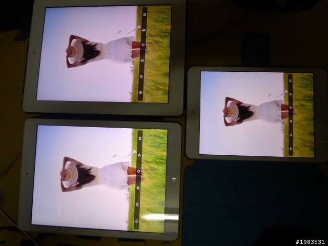 IPAD AIR畫面顏色差很多