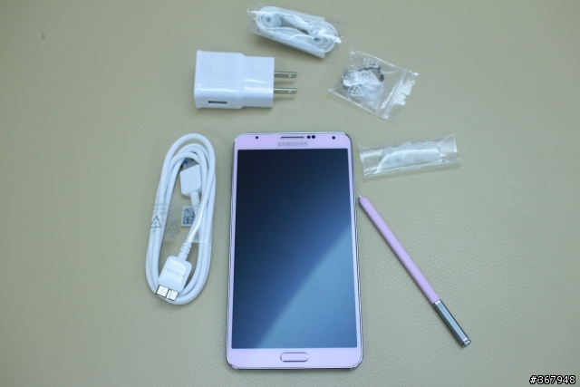 {簡單開箱}NOTE3-3G版32G粉色