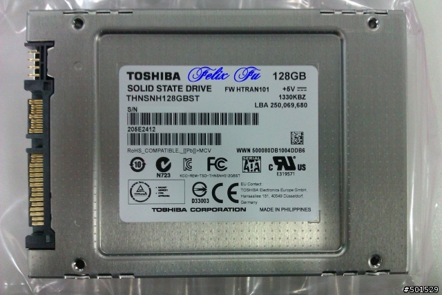 [開箱] Toshiba 128GB SATA3 SSD(GBST 9.5mm)