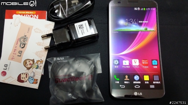 LG G Flex 韓版 F340 開箱圖