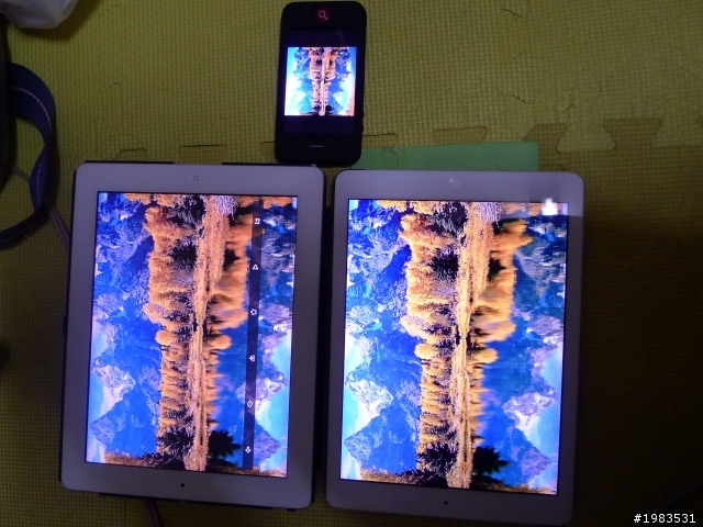 IPAD AIR畫面顏色差很多