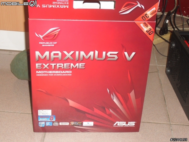 ［開箱］落海板王ASUS ROG Maximus V Extreme 搭配GTS450 SLI(*2) 實測 附上超頻4.7G(燒機)5.0G跑分 紀錄