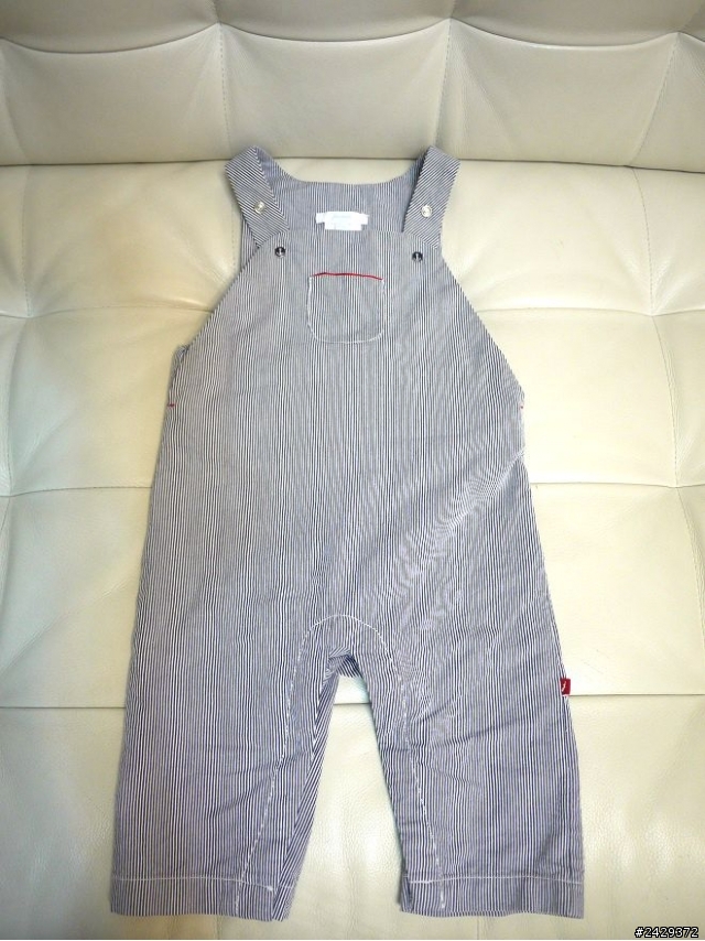 [分享]【 Jacadi 】藍條紋吊帶褲