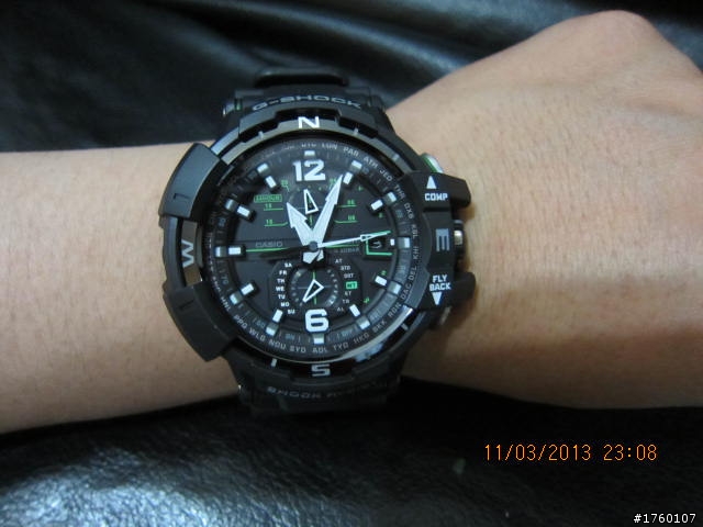 [開箱]CASIO G-SHOCK 太陽能電波飛行錶 GW-A1100-1A3 開箱