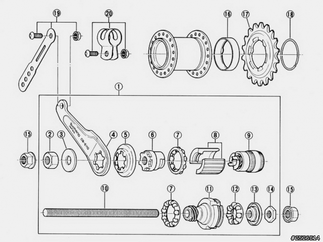 CB-E110 花鼓軸心崩牙.....(問題解決)