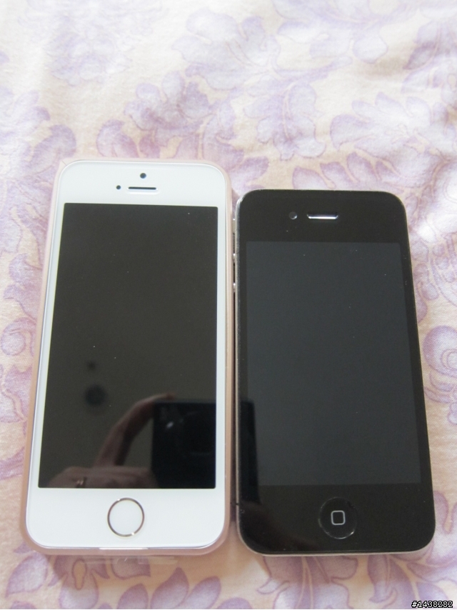 iPhone5S 金色邊框殼/Cross line
