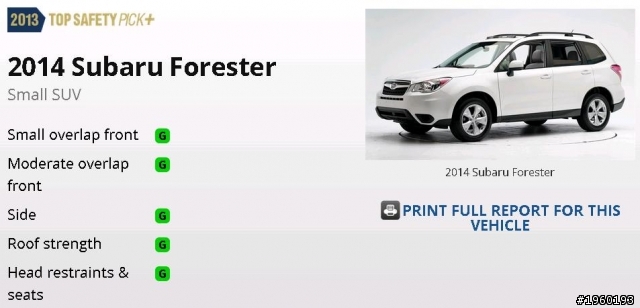 歐洲NCAP撞測 Subaru Forester vs VW Tiguan
