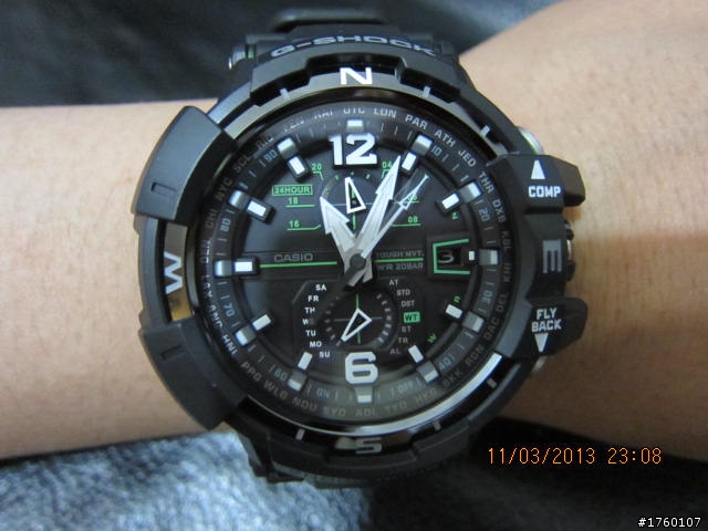 [開箱]CASIO G-SHOCK 太陽能電波飛行錶 GW-A1100-1A3 開箱