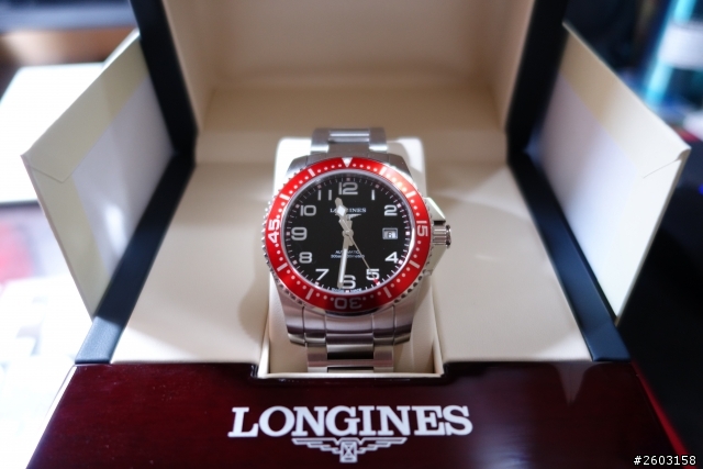 人生第一支機械錶 - 浪琴LONGINES深海征服者 紅水鬼<簡易開箱> (2/27更新內容)