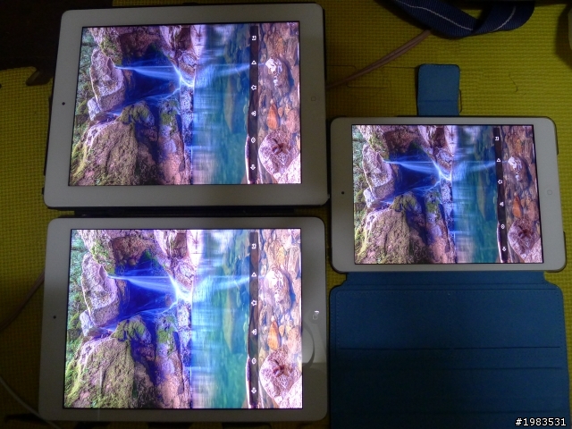 IPAD AIR畫面顏色差很多