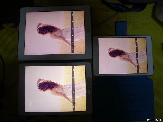IPAD AIR畫面顏色差很多