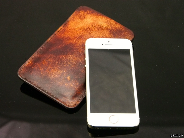 [分享]IPHONE5S 金 手工貝魯提風格復古手機套&低調鱷魚皮魔眼手機殼