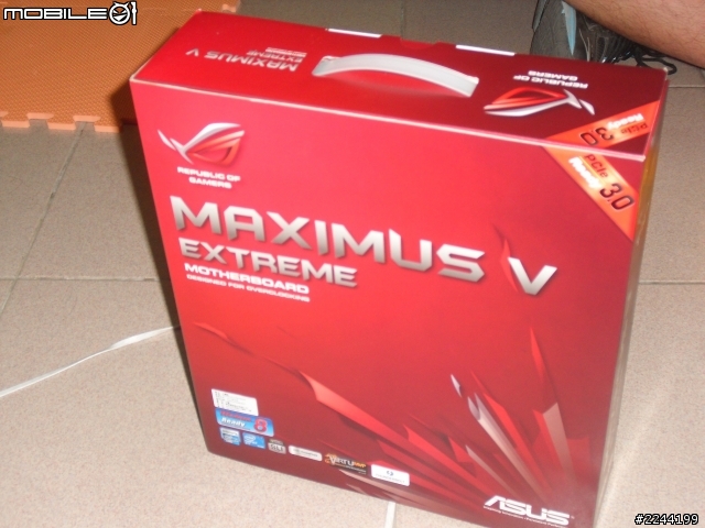 ［開箱］落海板王ASUS ROG Maximus V Extreme 搭配GTS450 SLI(*2) 實測 附上超頻4.7G(燒機)5.0G跑分 紀錄