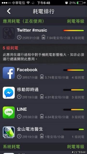 5s耗電程式疑問