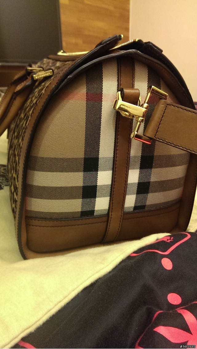 [易開罐][BURBERRY PRORSUM] 今日最騷包 --- 馬毛豹紋騎士格波士頓包