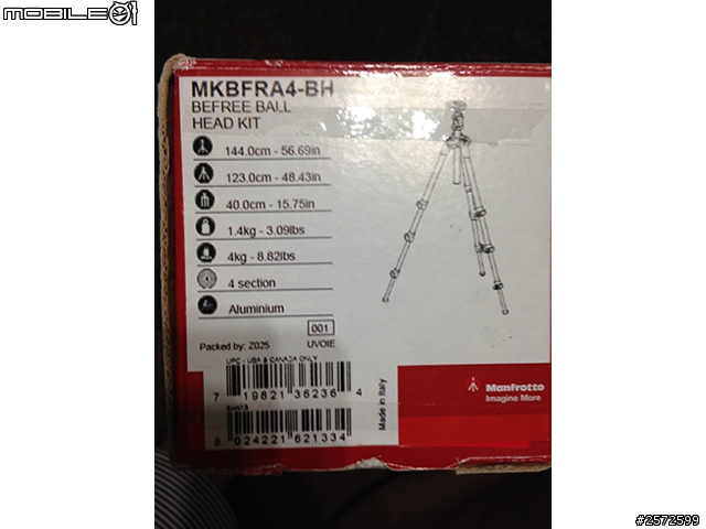 [開箱]Manfrotto befree腳架 & National Geographic 國家地理包 & 保溫杯 聖誕套組敗入