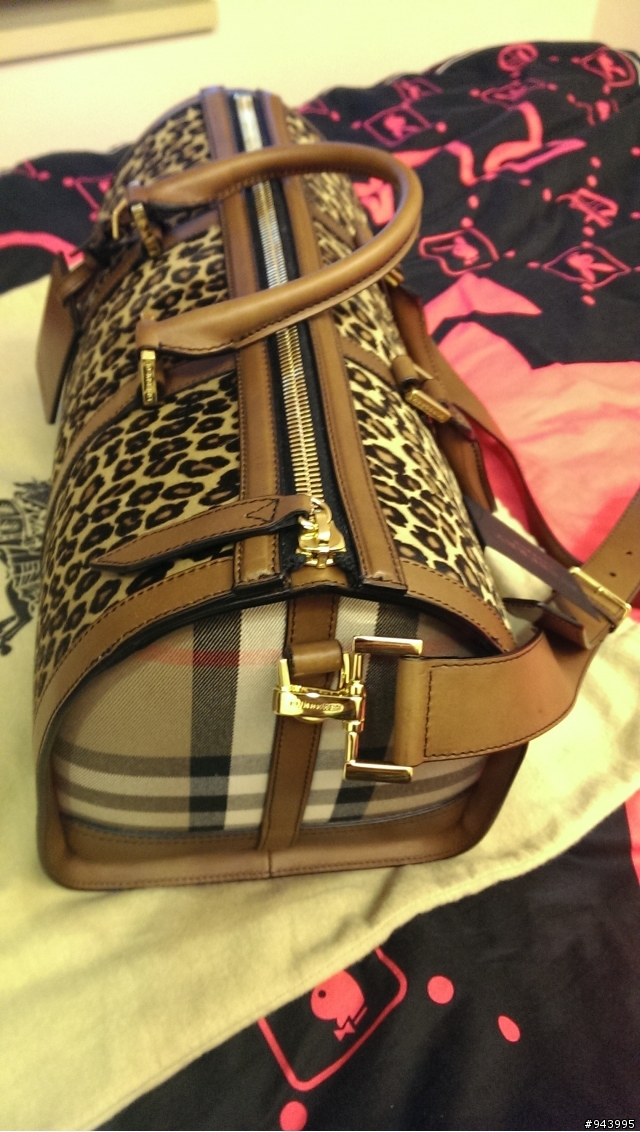 [易開罐][BURBERRY PRORSUM] 今日最騷包 --- 馬毛豹紋騎士格波士頓包