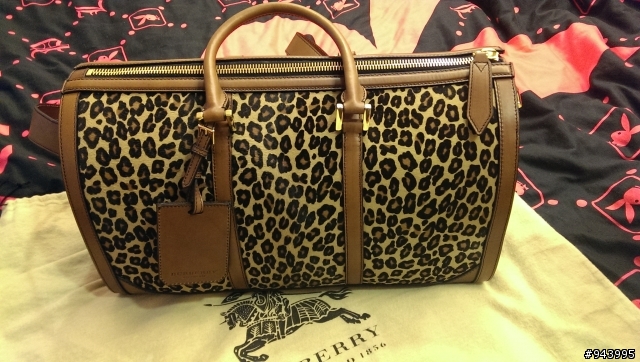 [易開罐][BURBERRY PRORSUM] 今日最騷包 --- 馬毛豹紋騎士格波士頓包