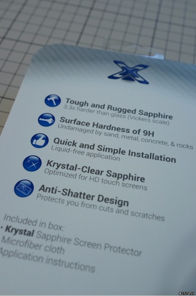 [開箱]XGear Krystal~藍寶石水晶保護貼 for iPhone 5/5s。