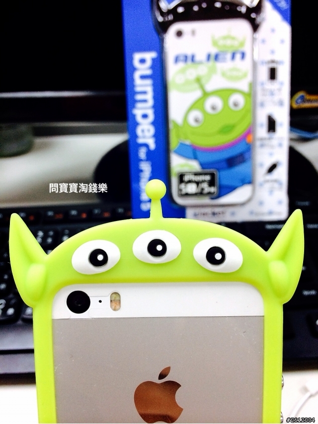 【分享】正版日本迪士尼三眼怪iPhone5/5s 手機保護框殼