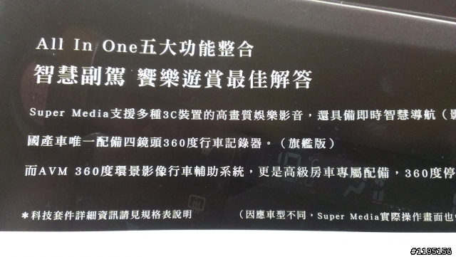 請問super sentra 旗艦版就有四鏡頭行車紀錄器嗎?