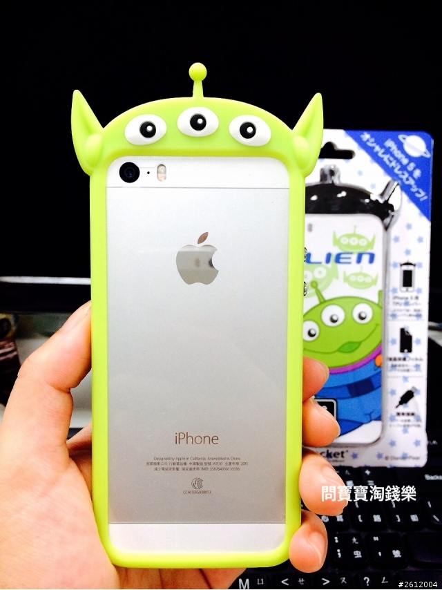 【分享】正版日本迪士尼三眼怪iPhone5/5s 手機保護框殼