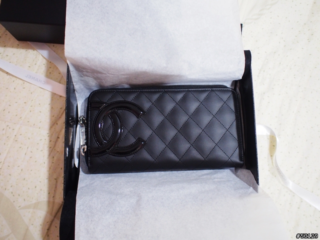 [分享]Chanel A50078 康朋拉鍊長夾 結婚三週年禮物