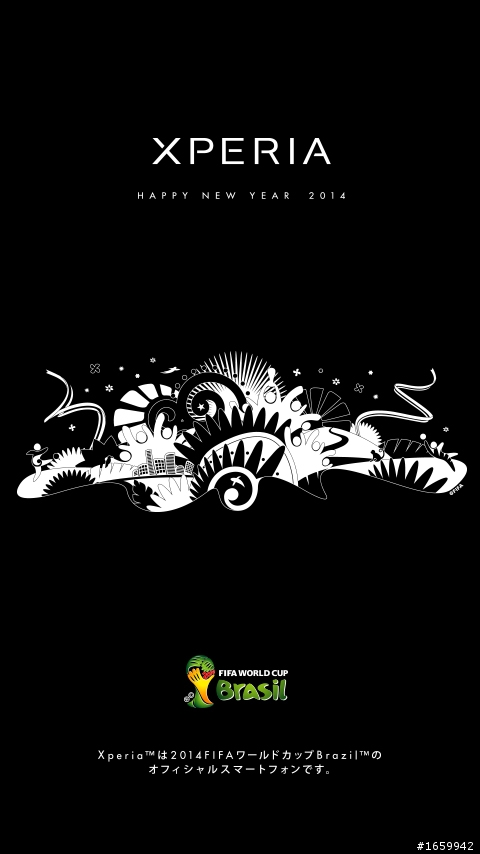 2014 New Year, Sony Mobile 期間限定 壁紙
