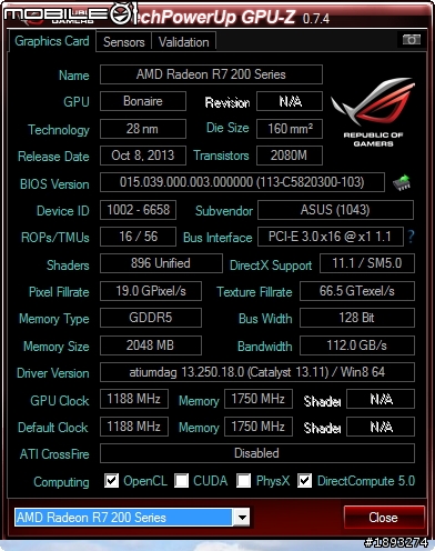 [開箱] AMD HD7790 轉生優化 ASUS- R7260X-DC2OC-2GD5 再登場