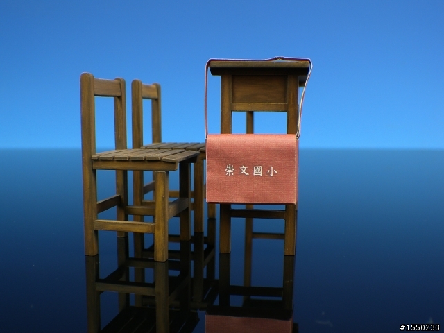 超懷舊 1/12小學課桌椅