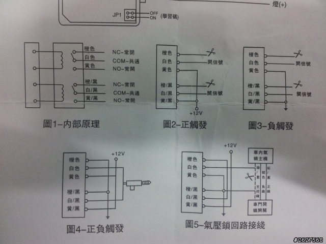請問遙控中控鎖怎麼安裝