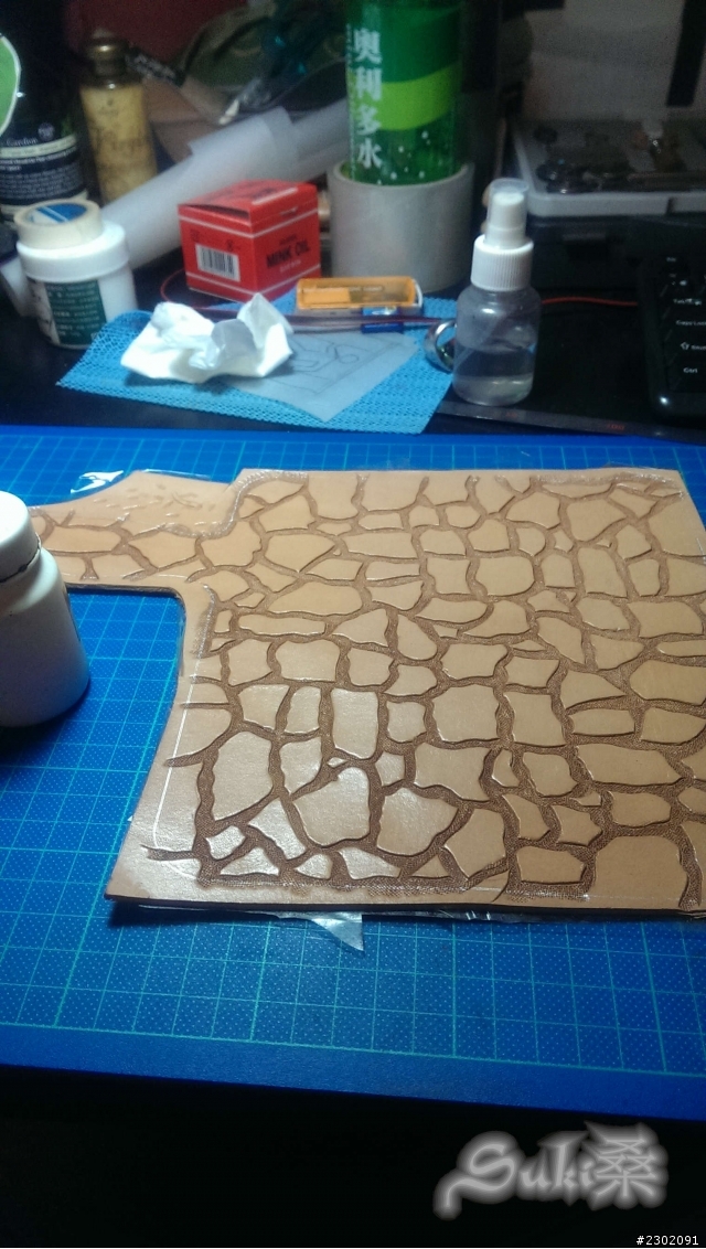 手工皮件－守護城堡夾