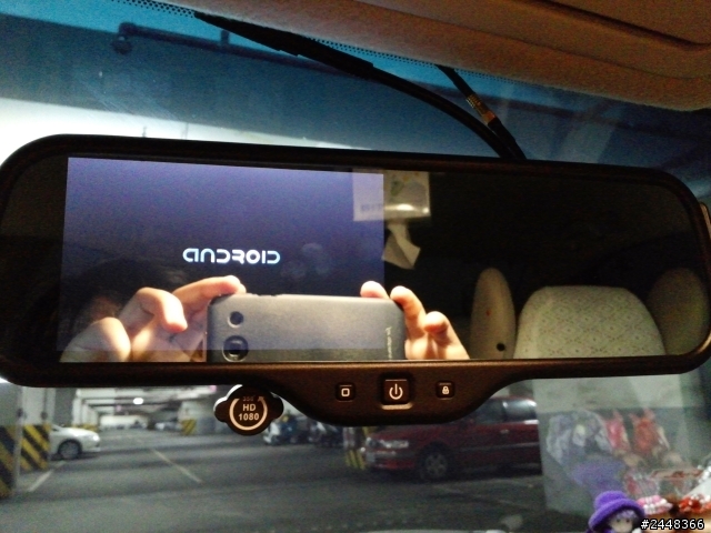 Android 4.0 防炫後視鏡+5 吋觸控螢幕+導航王+1080P 行車記錄器 開箱文