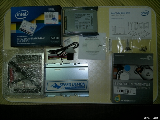 N550JV改雙硬碟intel 335 240G SSD+sshd750G7200轉混合型硬碟