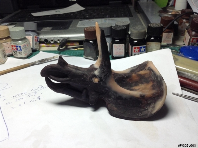 仿真動物原型製作～1/20 三角龍