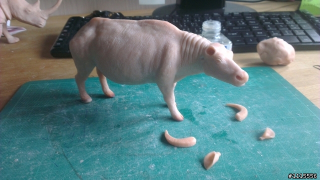 仿真動物原型製作-印度水牛