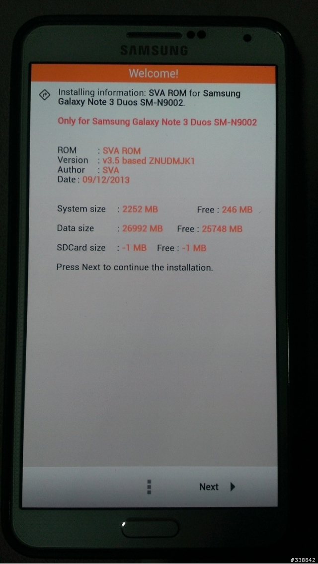 解放及製作 N9002 台灣繁體中文版 ROM(Note3 3G雙卡雙待版)