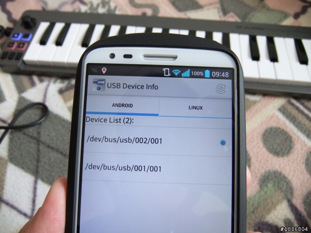 LG G2 用OTG和midi controller配對不到...