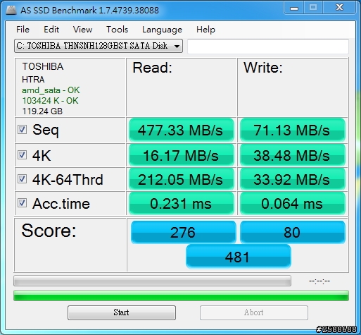 Toshiba SSD 128G 問題