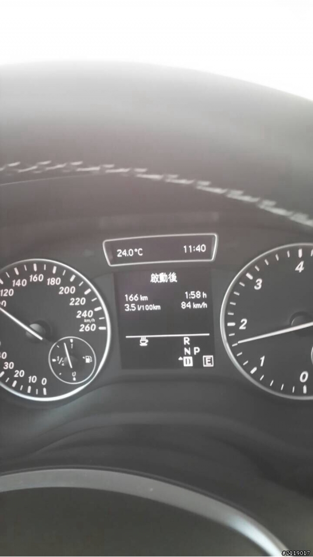 分享B200CDI的漂亮油耗