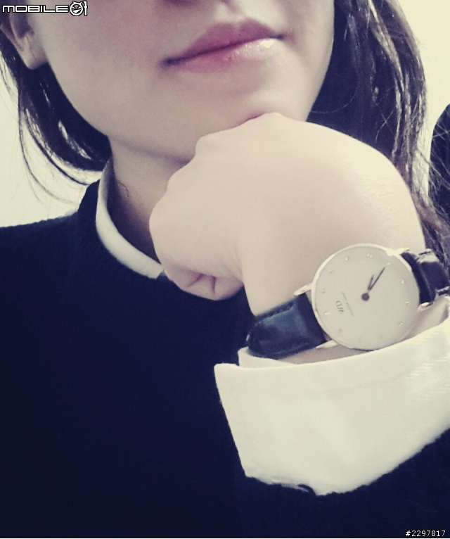 【Daniel Wellington小開箱】 Classy York Woman (Dark brown crocodile)