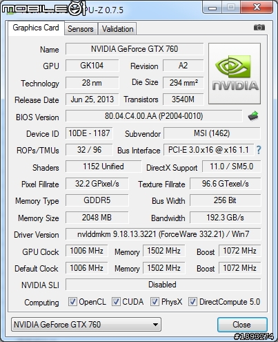 [開箱] 微星 GTX 760-ITX Gaming 短卡 + Z87I GAMING AC ITX 主機板