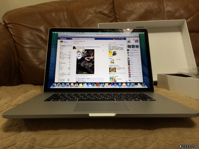 開箱文 macbook pro retina 15" 2013 late