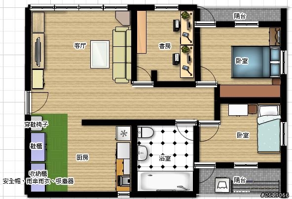 [請益]家中大門開在中間格局規劃