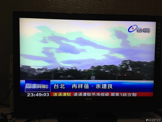 請問BENQ SQ4242畫面異常原因